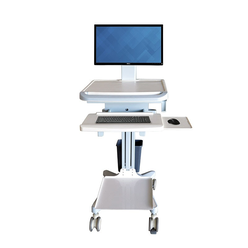 Pacific Medical Medical Computer Trolley With Printer Shelf