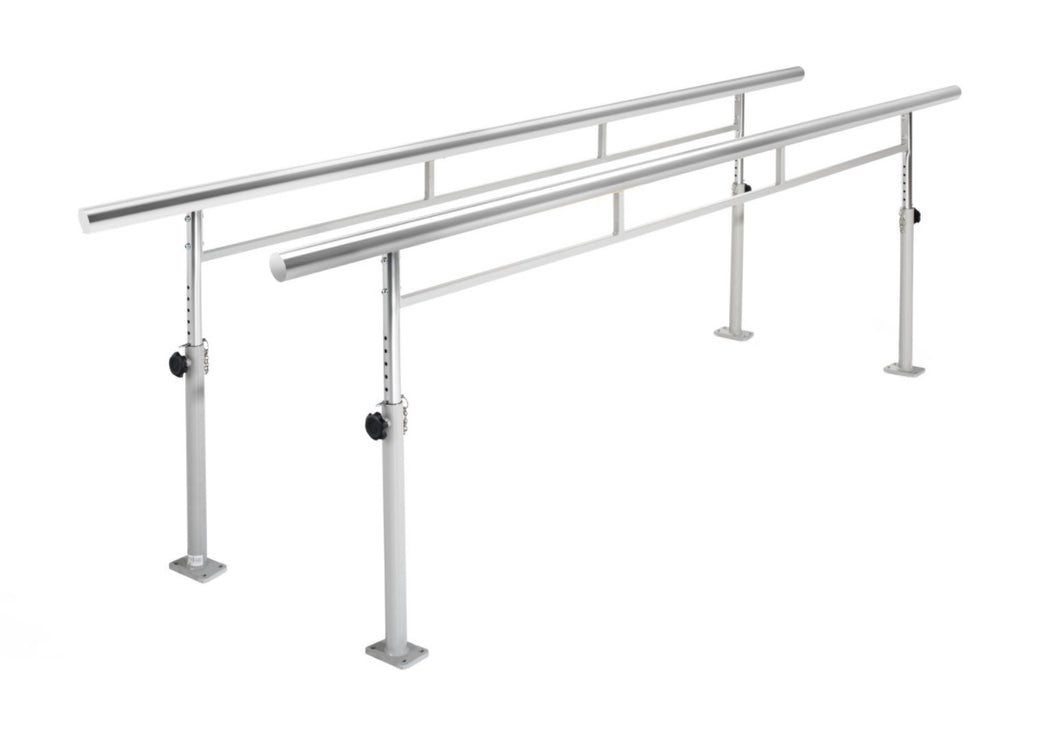 Parallel Walking Rehabilitation Bars Steel 4M (Fixed or Folding)