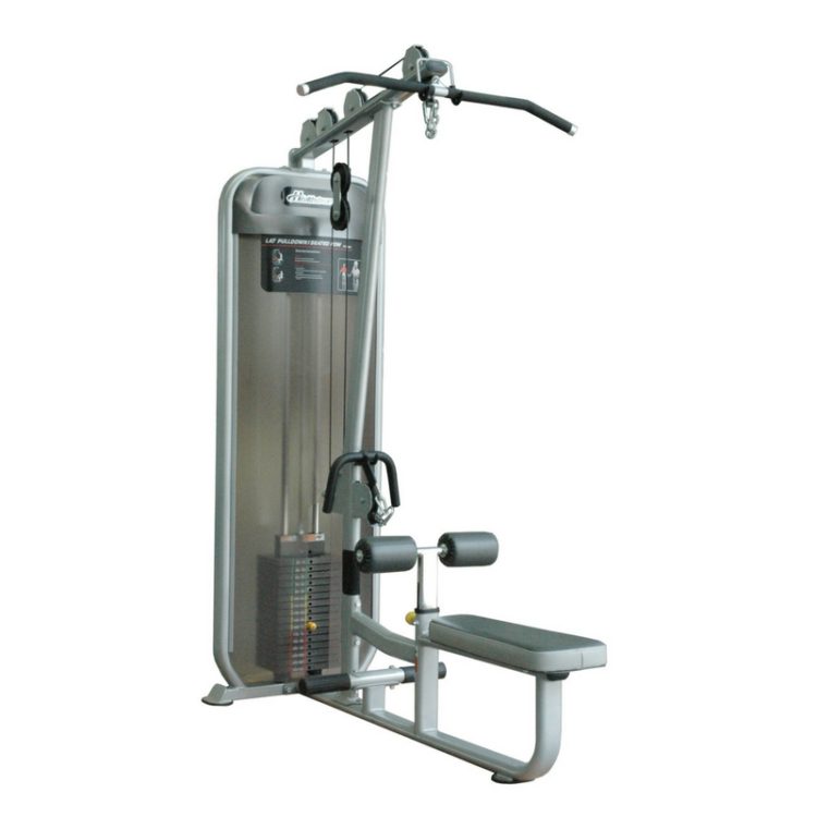 Healthstream Studio Dual Function LAT Pull Down/Seated Row Machine ...