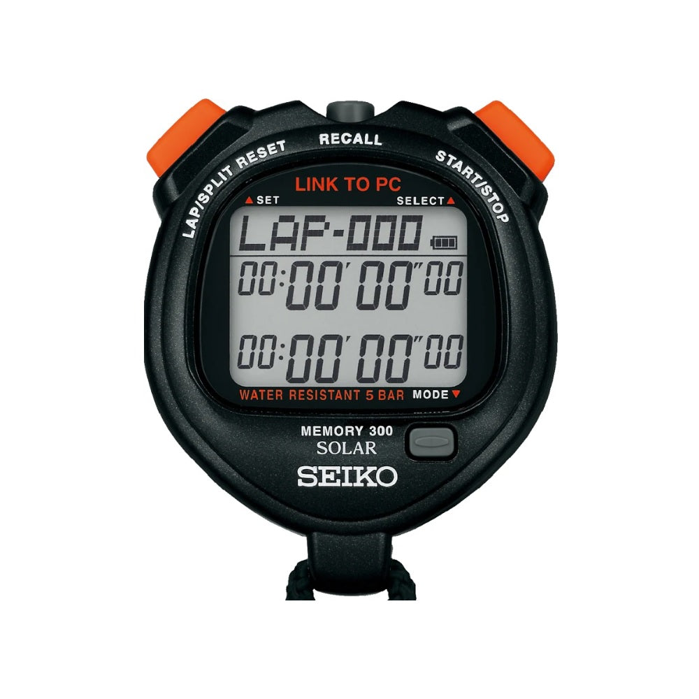 Seiko S064 Solar Powered 300 Split Professional Stopwatch