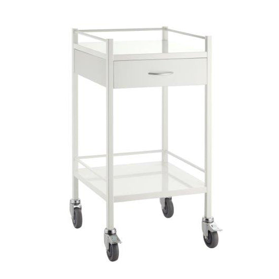Pacific Medical Powder Coated Steel Trolley 1 Drawers