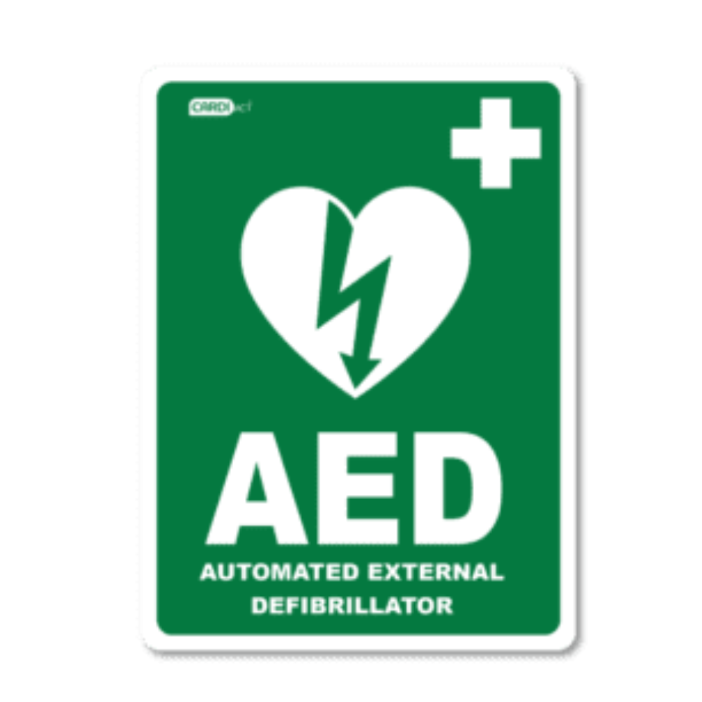 CardiAct AED Sticker