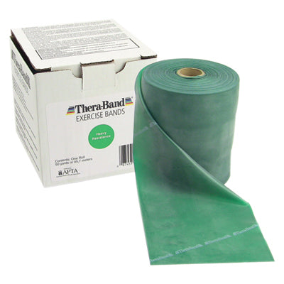 TheraBand Professional Bulk Resistance Band Rolls 45m Heavy Green