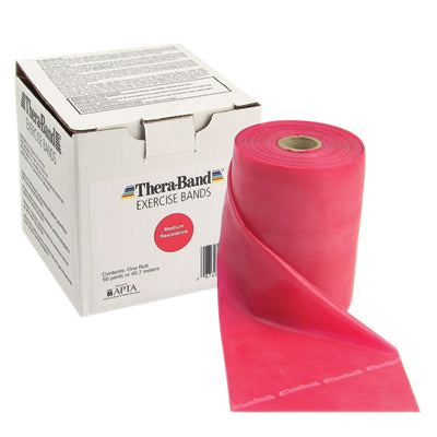 TheraBand Professional Bulk Resistance Band Rolls 45m Medium Red