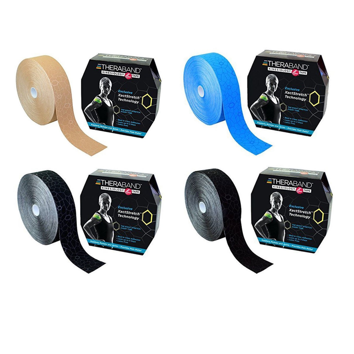 TheraBand Bulk Kinesiology Tape Rolls 31.5m x 5.1cm HMGDirect