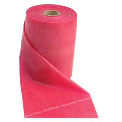 TheraBand Latex Free Bulk Resistance Band Rolls 22m Medium Red