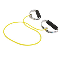 Load image into Gallery viewer, TheraBand Resistance Tubing With Soft Handles 1.2m Thin Yellow
