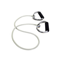 Load image into Gallery viewer, TheraBand Resistance Tubing With Soft Handles 1.2m Super Heavy Silver
