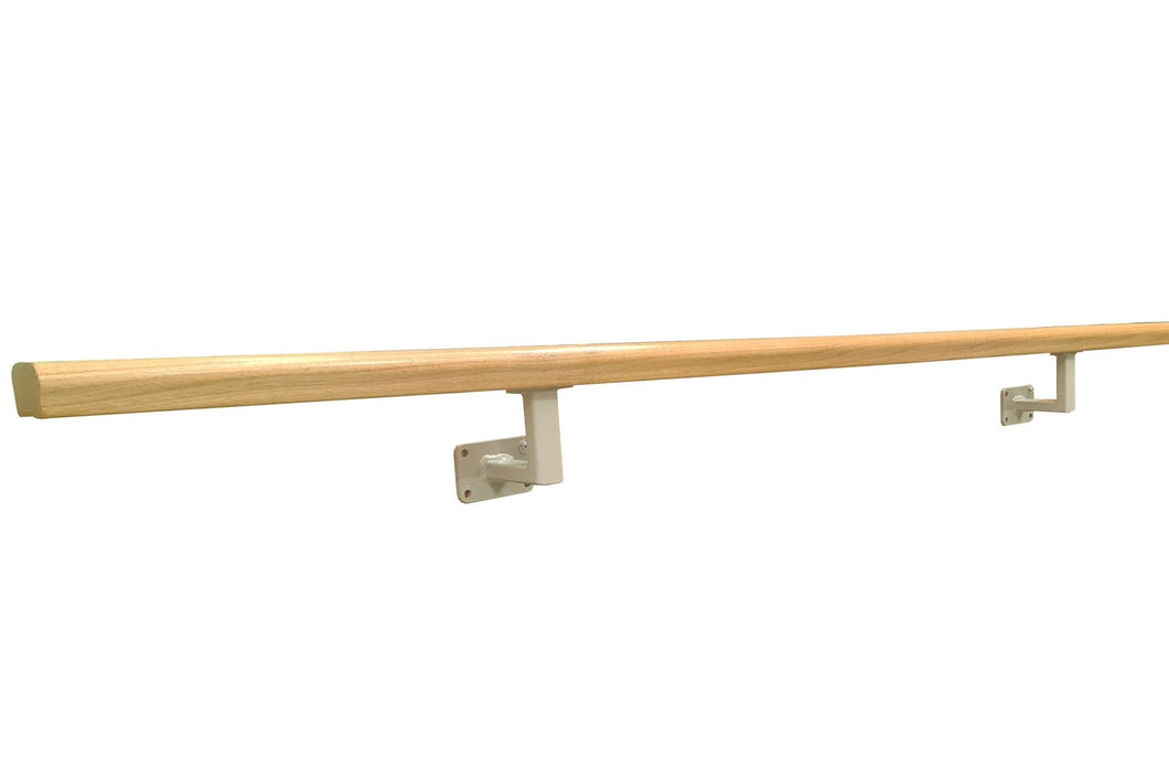 Timber Wall Rails Wall Mounted Walking Rails Timber 4M – HMGDirect